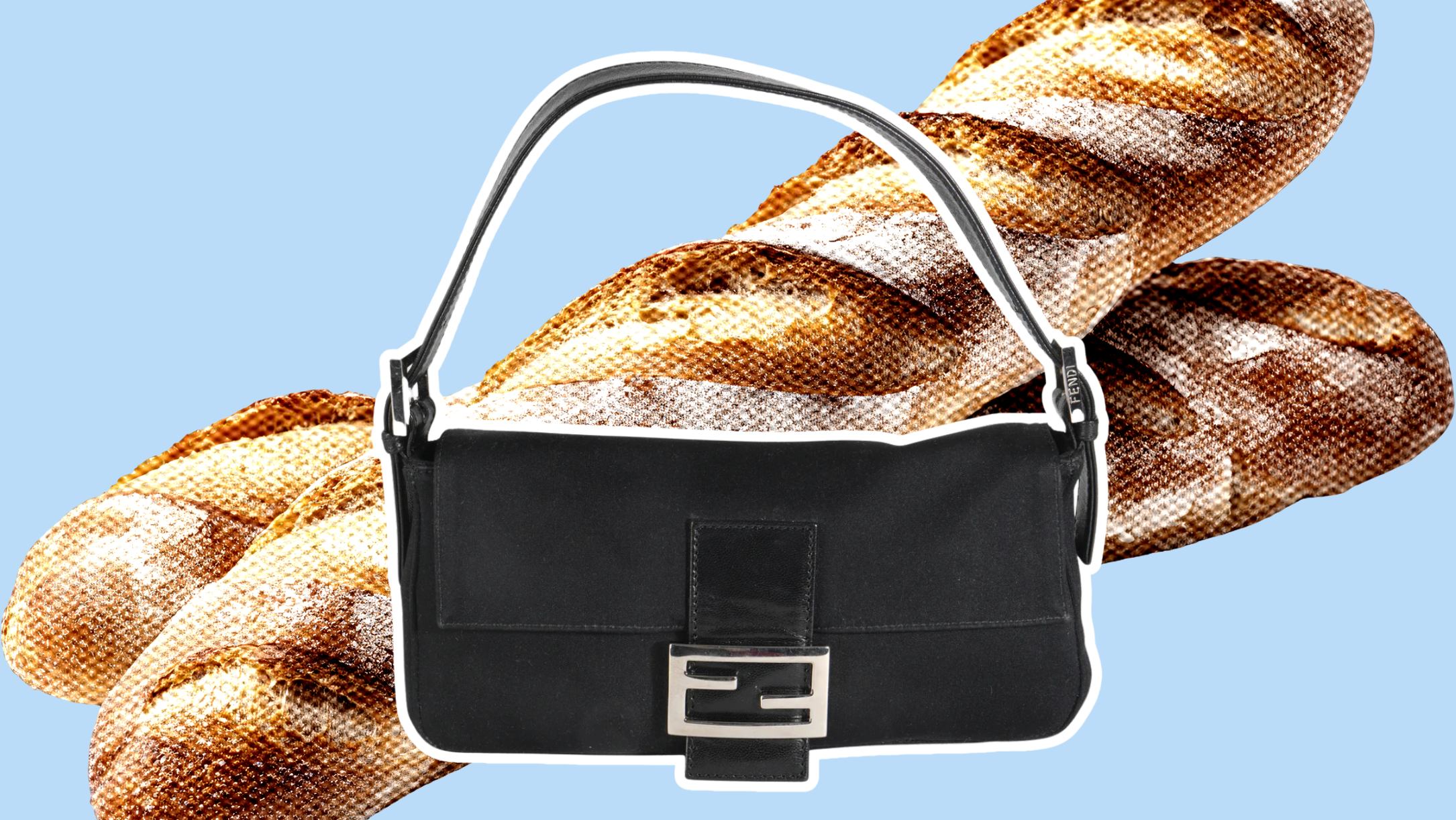 Fendi Baguette bag with baguette bread
