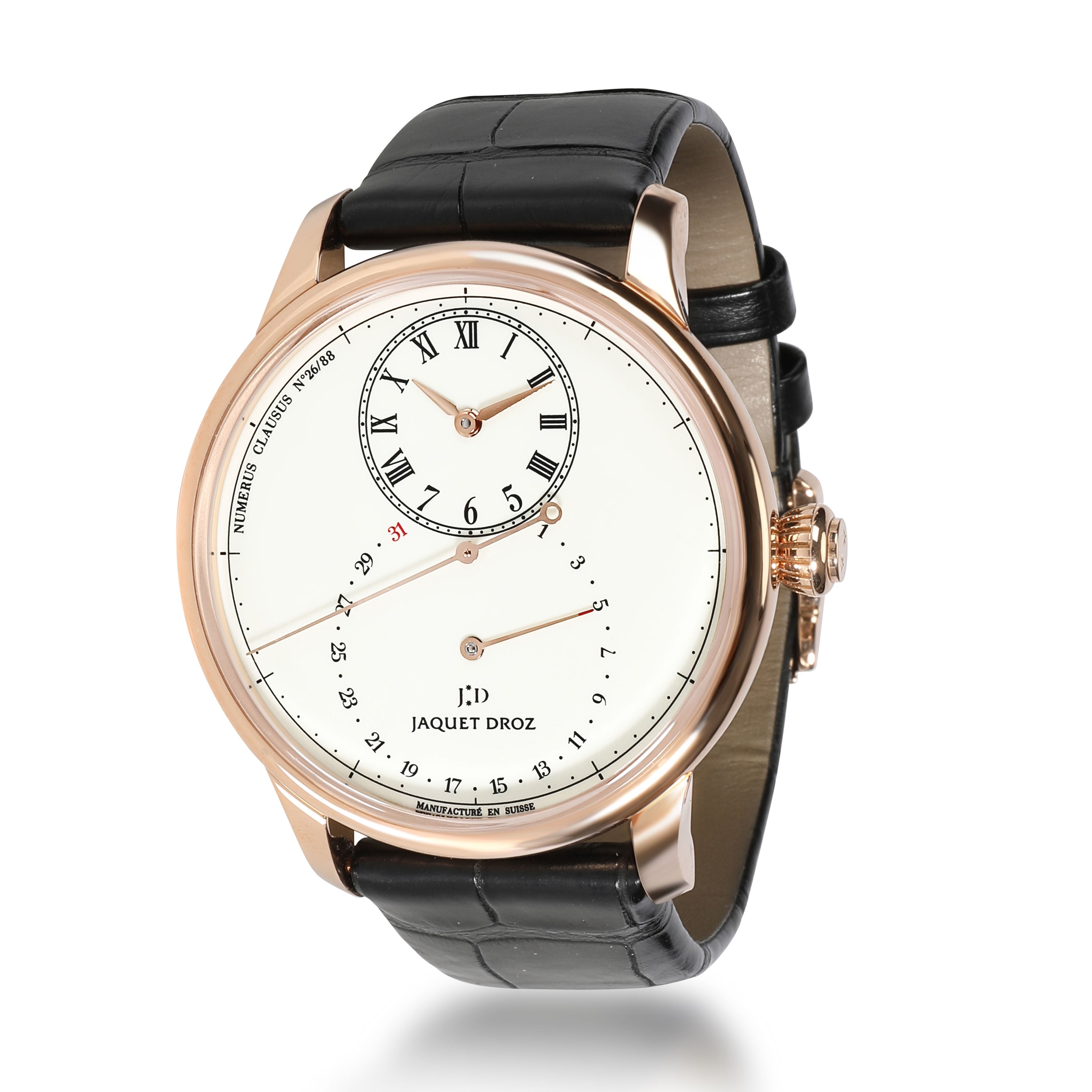 Jaquet Droz Grande Seconde Deadbeat J008033200 Men's Watch in 18kt Rose Gold fv