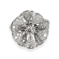 BVLGARI Bvlgari Divas' Dream En Tremblant Pave Diamond Ring in 18K White Gold 1.85 CTW fv