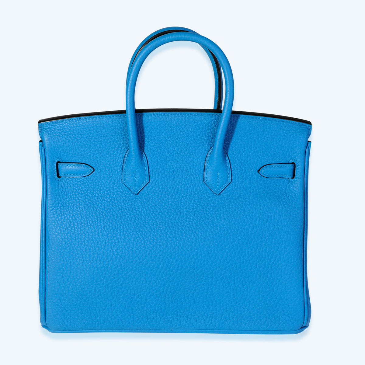 Hermès Bleu Zanzibar Togo Birkin 25 PHW Handbag pv