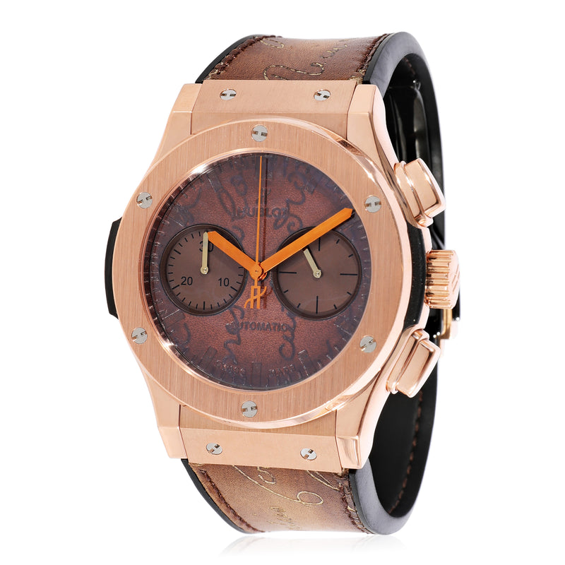 Hublot Berluti Scritto King Gold 521.OX.0500.VR.BER17 Men's Watch in  Rose Gold fv
