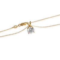myGemma Diamond Solitaire Pendant in 18K Yellow Gold (1.66 CTW) clasp