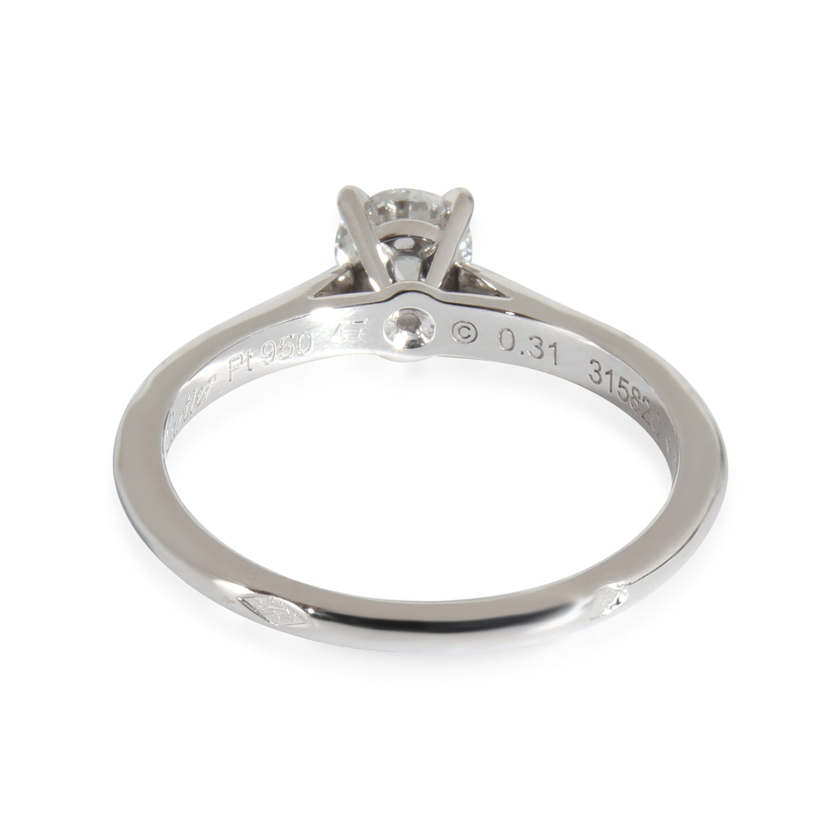 Cartier Solitaire 1895 Engagement Ring (Platinum) bv