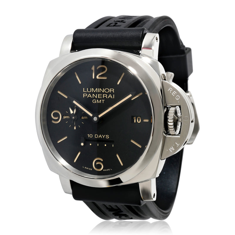 Panerai Luminor 1950 GMT PAM00533 Men's Watch in  Stainless Steel fv