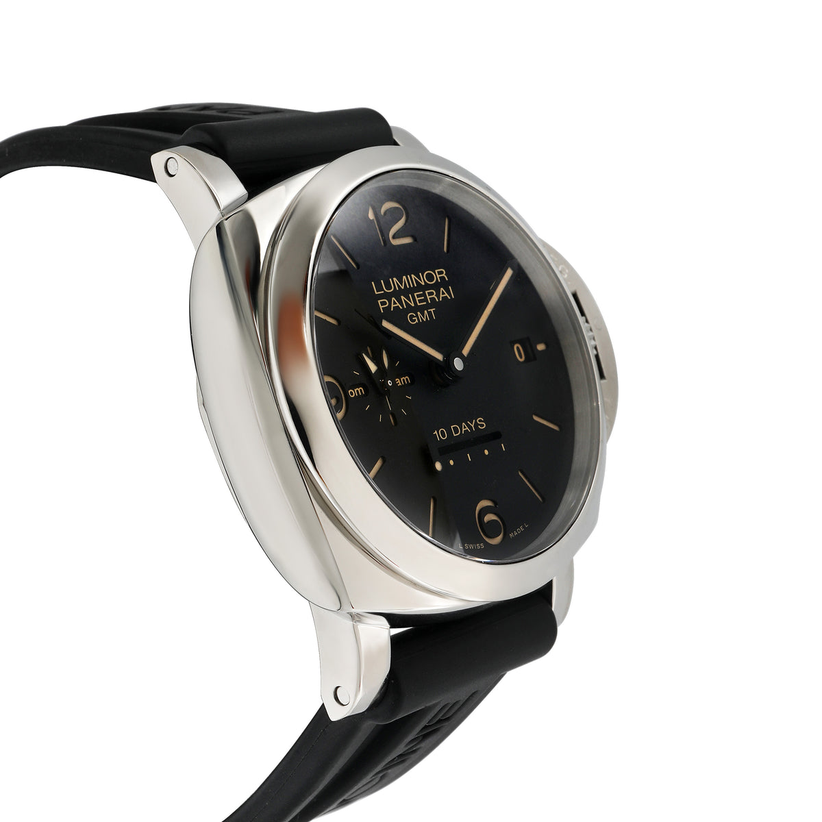 Panerai Luminor 1950 GMT PAM00533 Men's Watch in  Stainless Steel rv