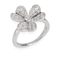 Van Cleef & Arpels Frivole Ring in 18k White Gold 0.8 CTW pv