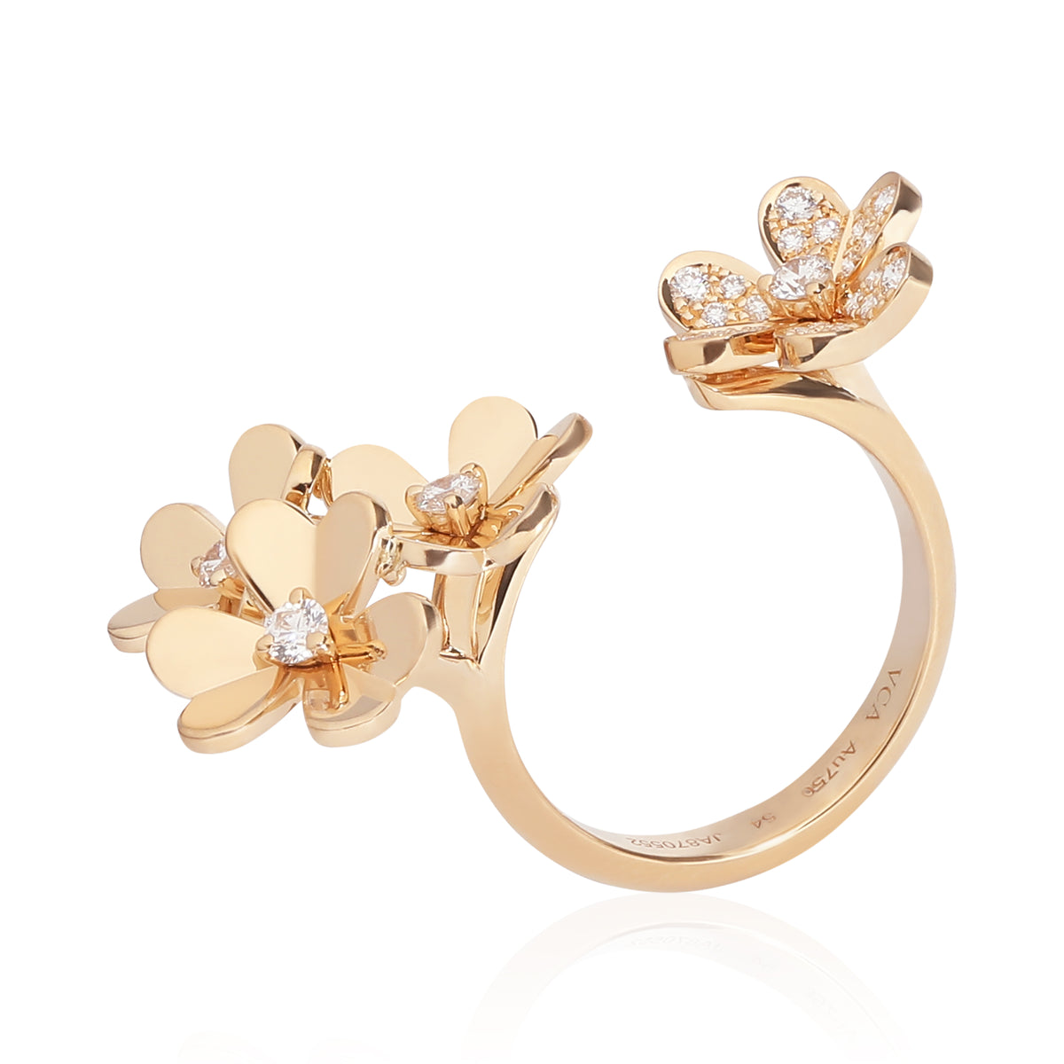 Van Cleef & Arpels Frivole Between The Finger Ring in 18k Yellow Gold 0.37 CTW av