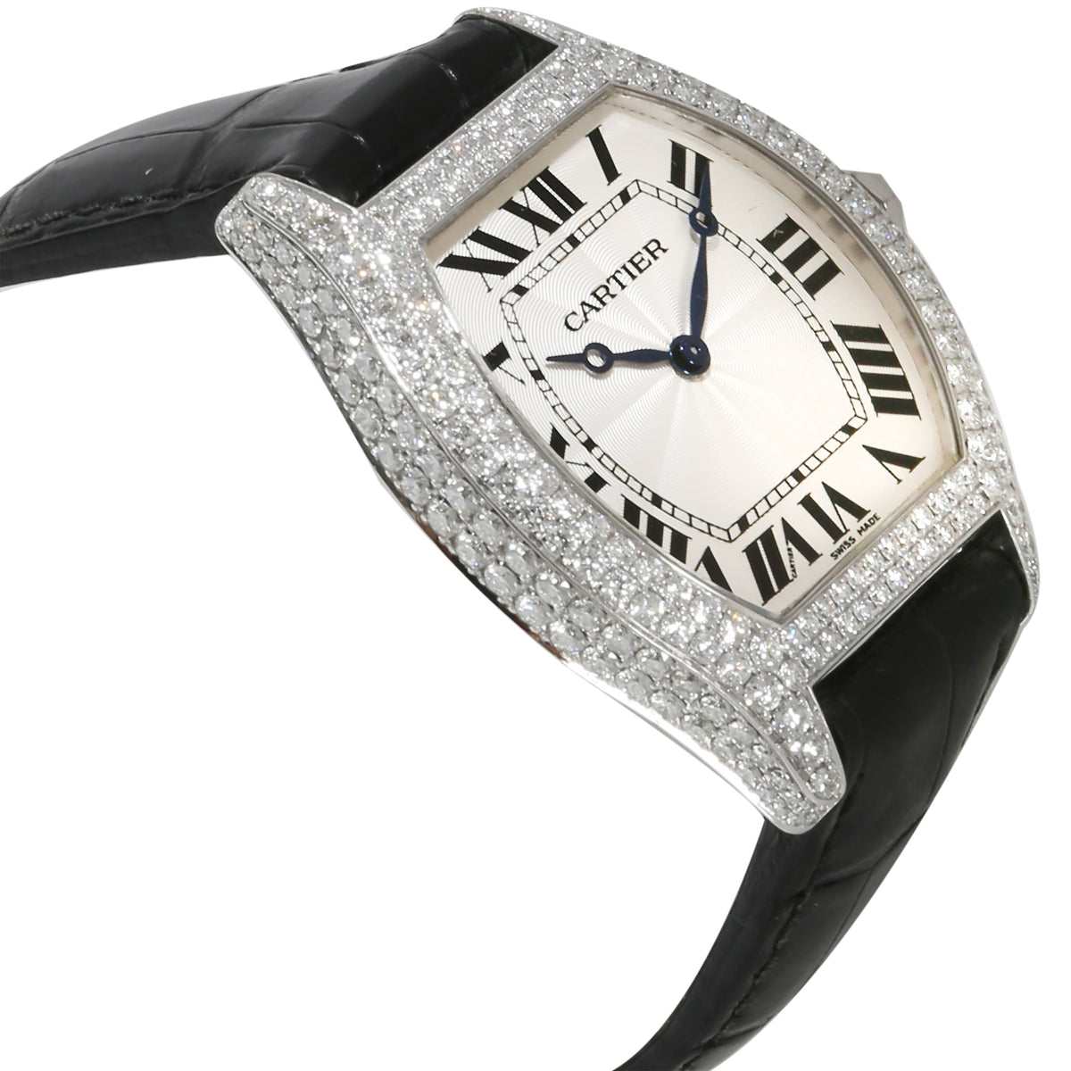 Cartier Tortue de  WA504351 Unisex Watch in 18kt White Gold rv