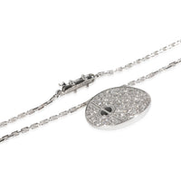 Cartier Diamond & Black Ceramic Love Pendant (White Gold) clasp