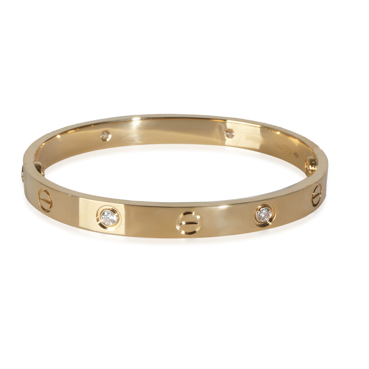 Cartier Yellow Gold Diamond Love Bracelet fv