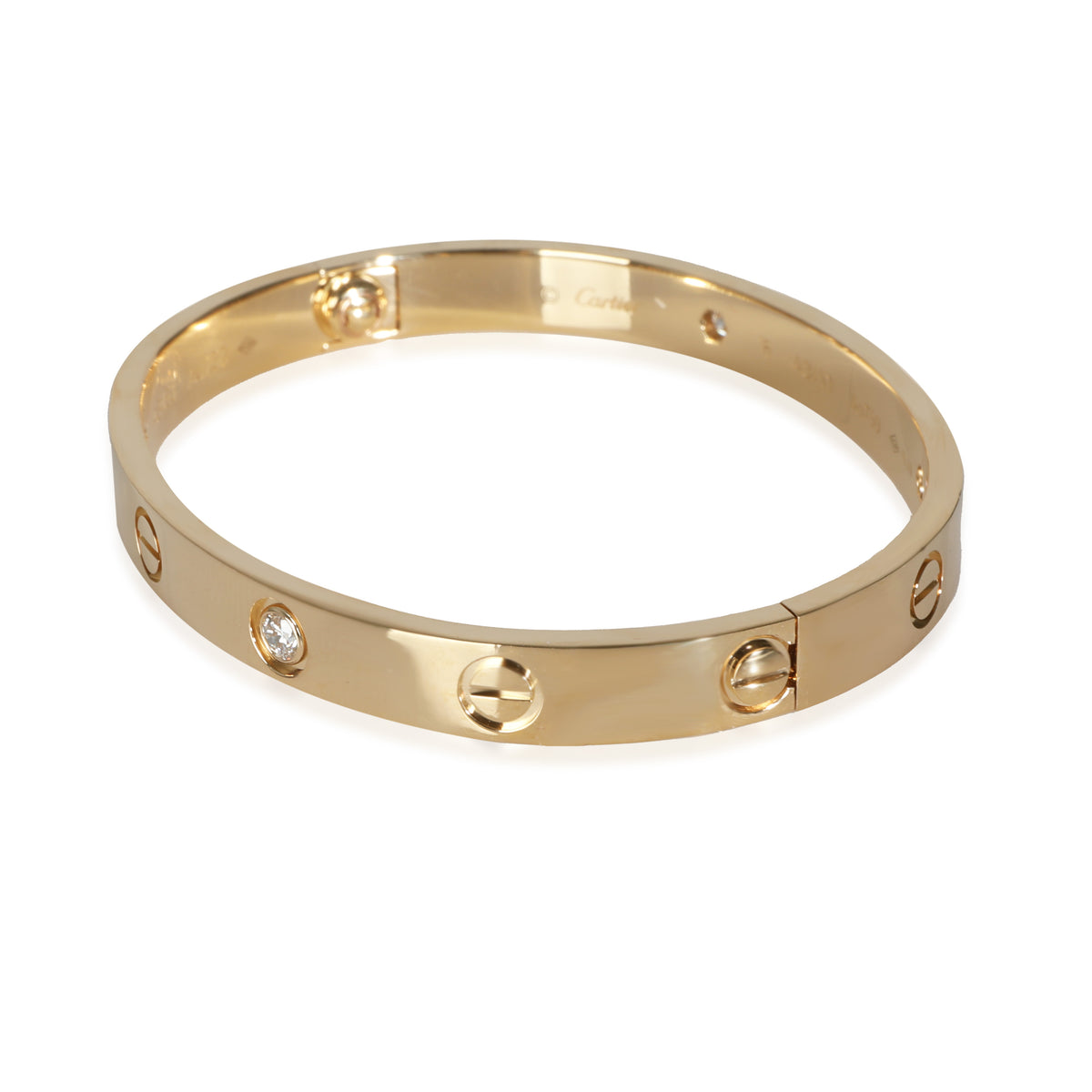 Cartier Yellow Gold Diamond Love Bracelet sv