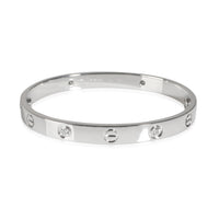Cartier White Gold Diamond Love Bracelet fv