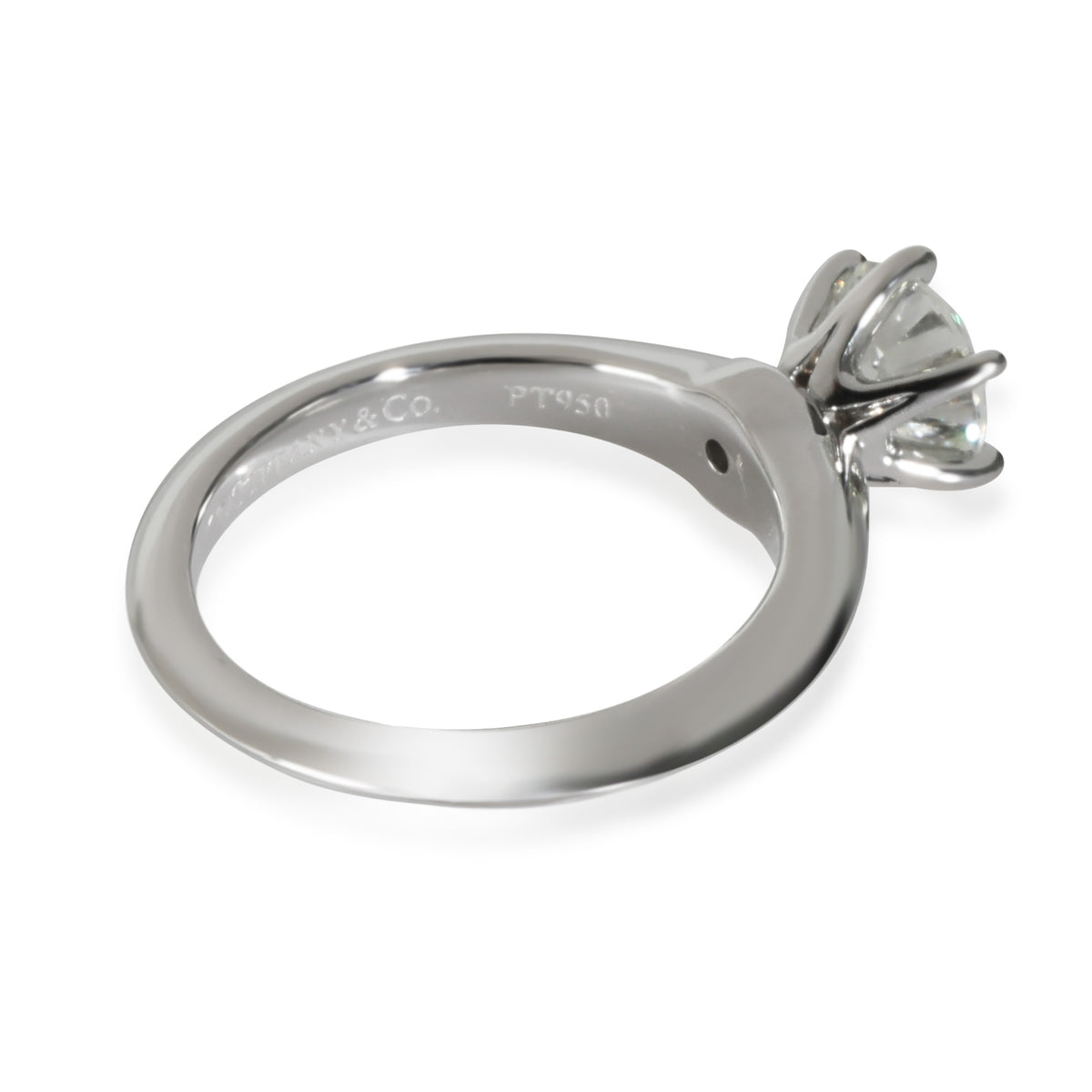 Tiffany & Co. Tiffany Solitaire Engagement Ring in  Platinum H VS2 1.02 CTW bv