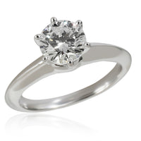 Tiffany & Co. Tiffany Solitaire Engagement Ring in  Platinum H VS2 1.02 CTW pv