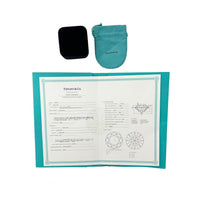 Tiffany & Co. Tiffany Solitaire Engagement Ring in  Platinum H VS2 1.02 CTW box
