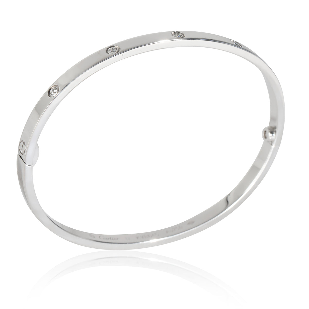 Cartier White Gold Diamond Small Model Love Bracelet pv