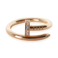 Cartier Rose Gold Diamond Juste Un Clou Ring fv