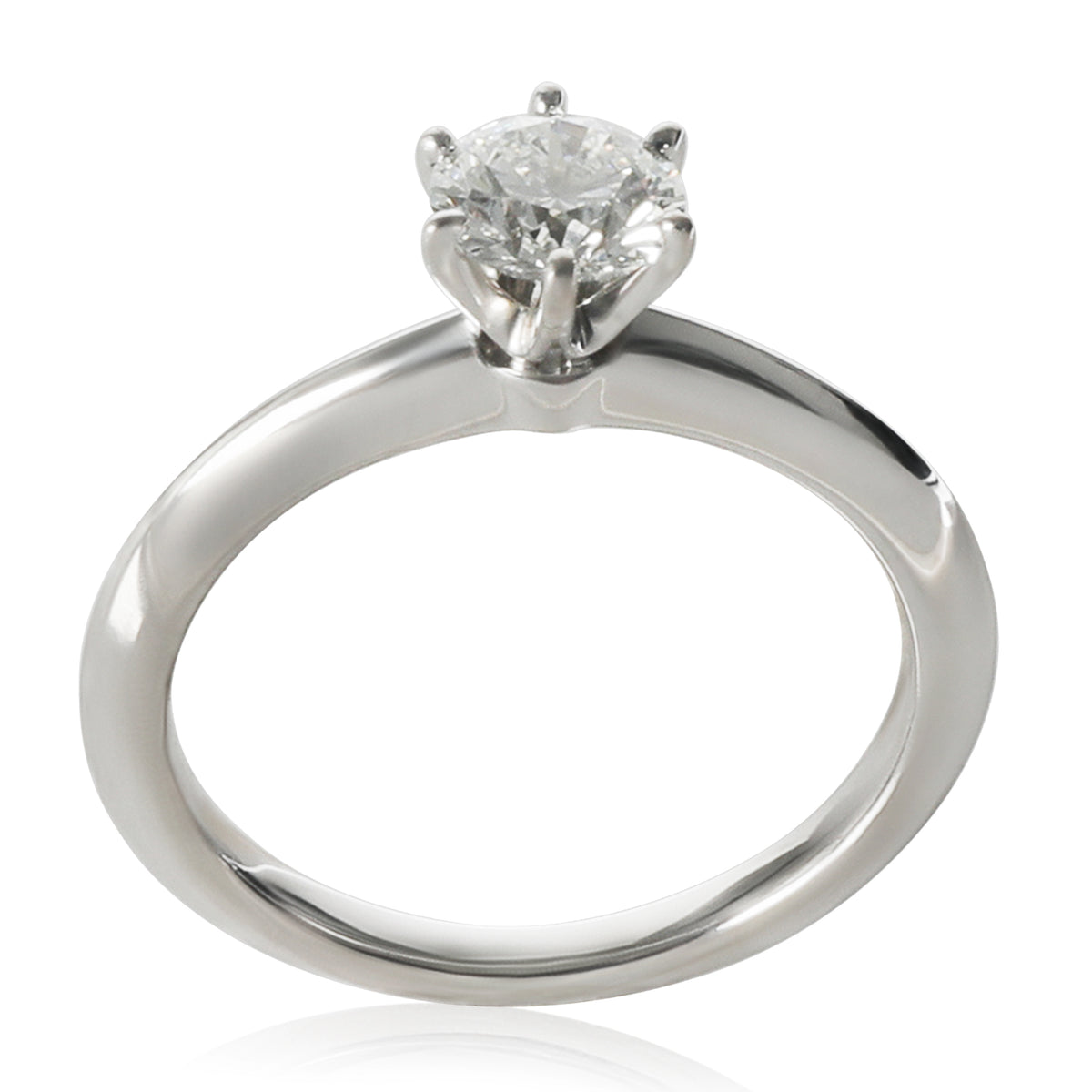 Tiffany & Co. 0.53 ct Round Brilliant Diamond Engagement Ring clasp