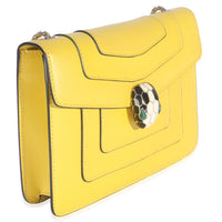 BVLGARI Bvlgari Yellow Smooth Calfskin Small Serpenti Forever Handbag pv