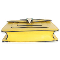 BVLGARI Bvlgari Yellow Smooth Calfskin Small Serpenti Forever Handbag stamp