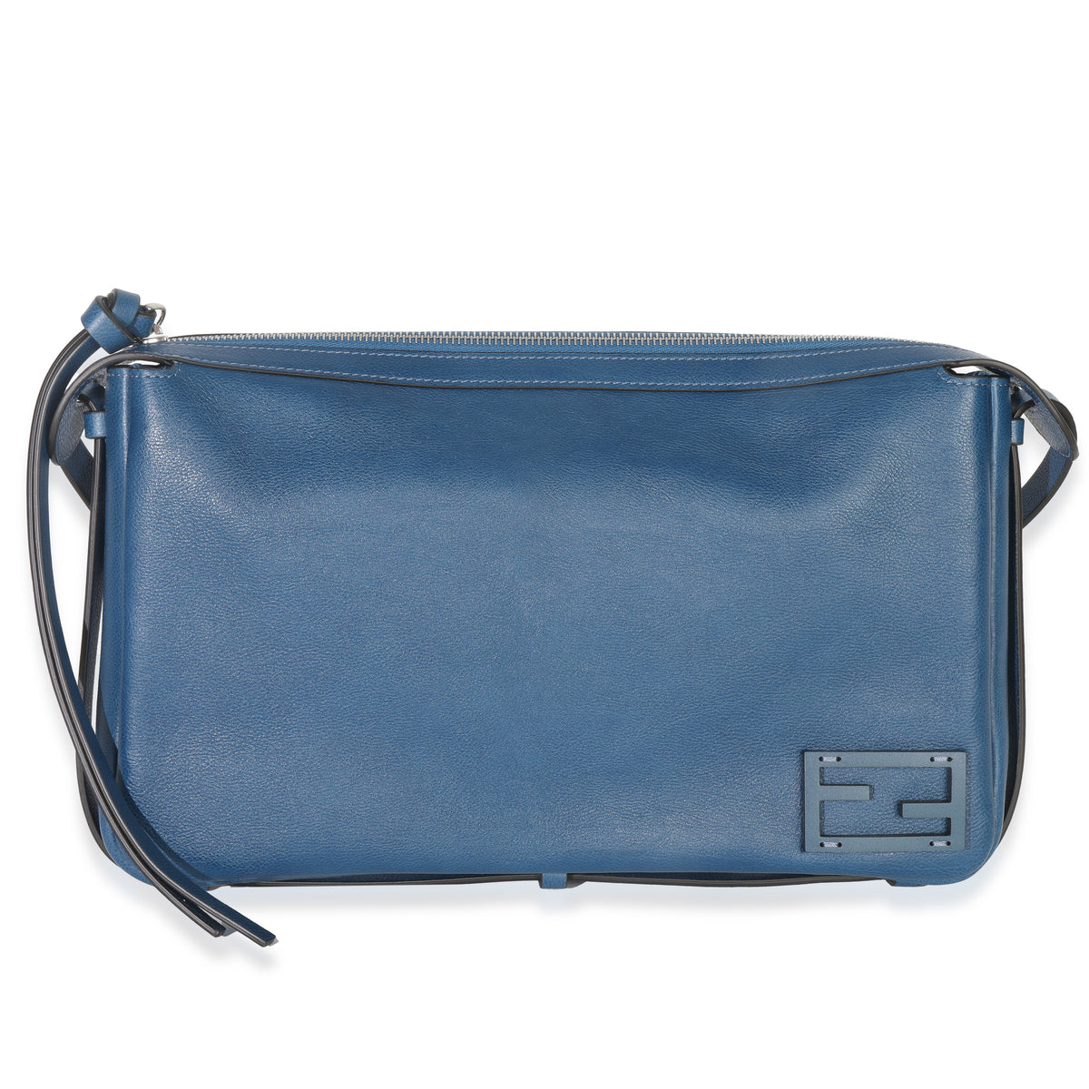 Fendi Blue Nappa Medium Simply  Shoulder Bag Handbag fv