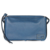 Fendi Blue Nappa Medium Simply  Shoulder Bag Handbag fv