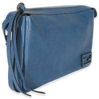 Fendi Blue Nappa Medium Simply  Shoulder Bag Handbag pv
