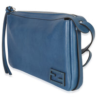 Fendi Blue Nappa Medium Simply  Shoulder Bag Handbag sv
