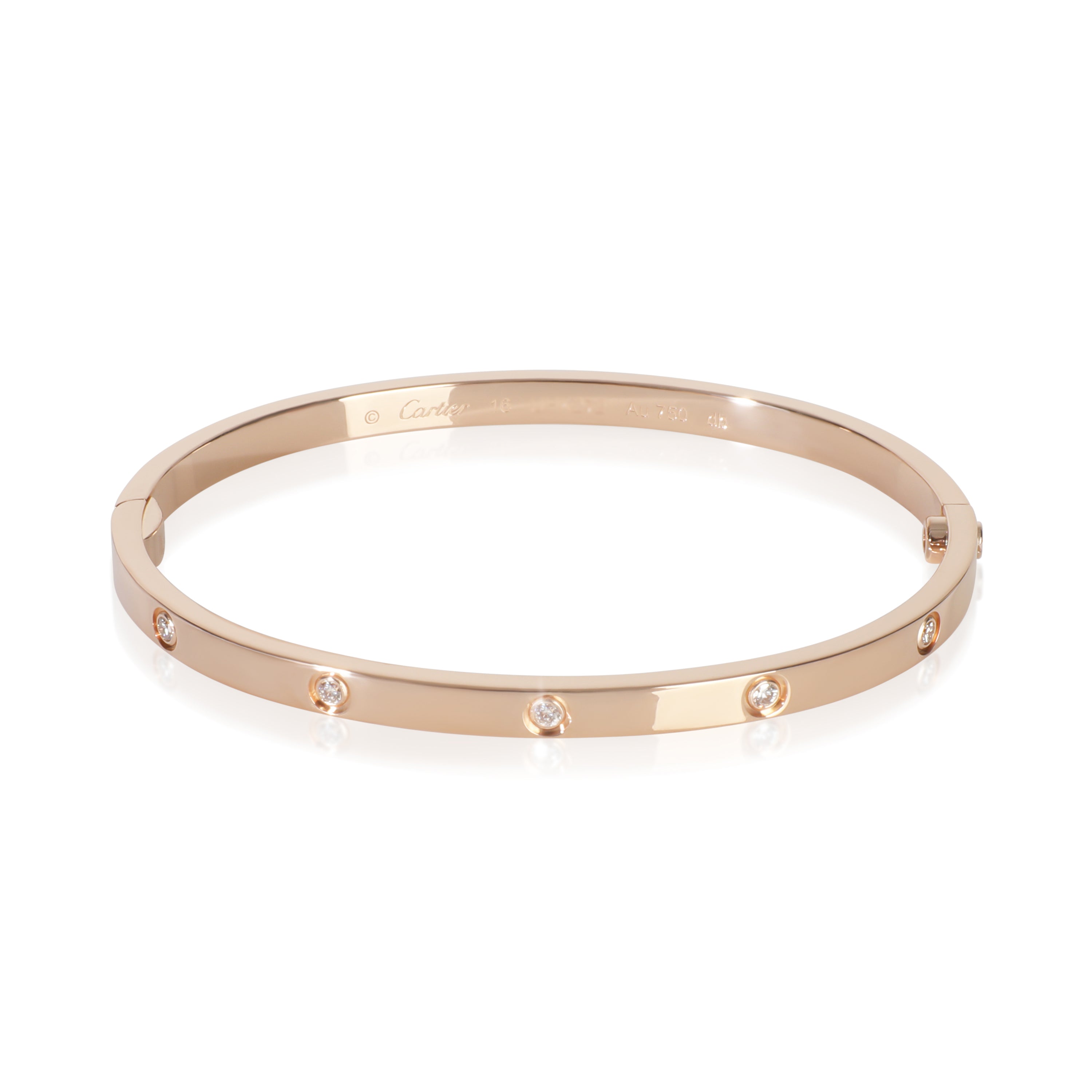 Cartier Rose Gold Diamond Small Model Love Bracelet fv