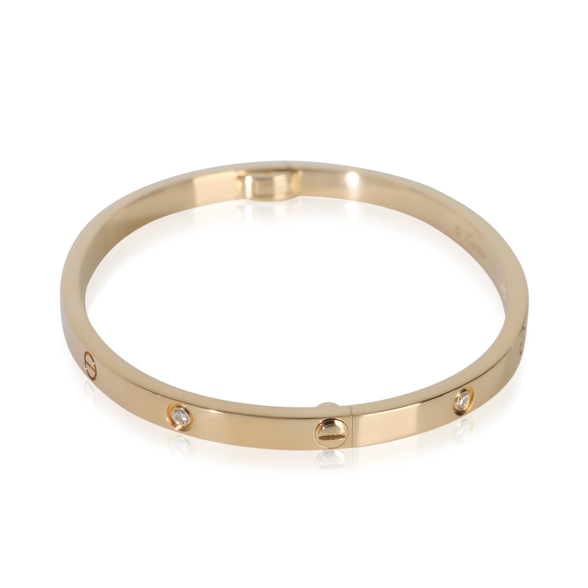 Cartier Yellow Gold Diamond Small Model Love Bracelet sv