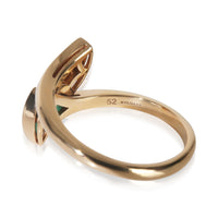 BVLGARI Rose Gold Malachite and Diamond Diva's Dream Ring pv