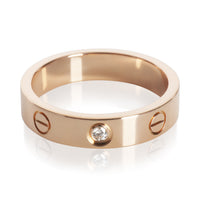 Cartier Rose Gold Diamond Small Model Love Ring pv