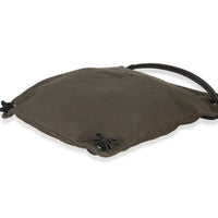 Hermès Kaki Ebene Herringbone Canvas Swift Maline Bag clasp