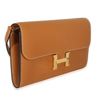 Hermès Toffee Epsom Constance Long Wallet To Go GHW Handbag pv