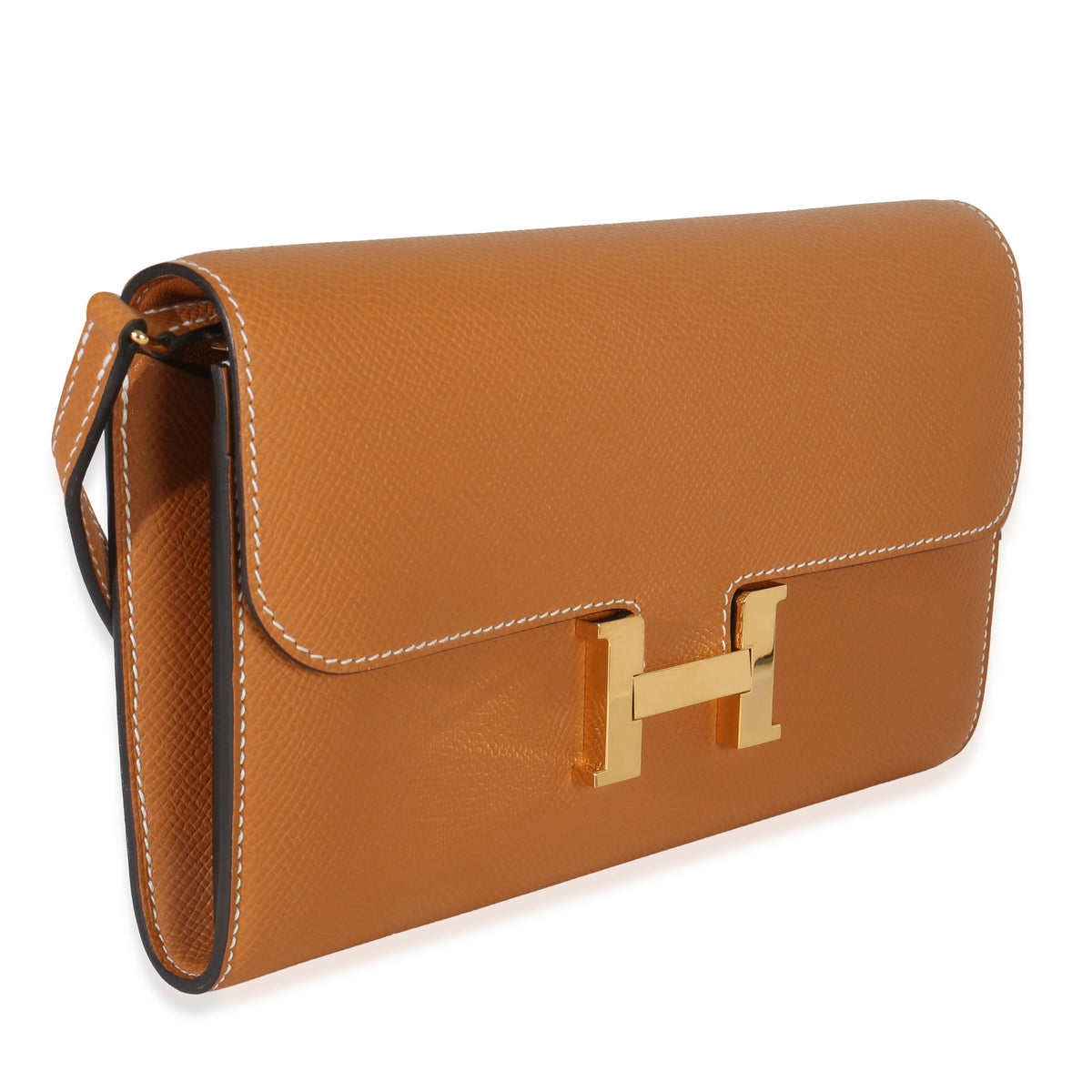 Hermès Toffee Epsom Constance Long Wallet To Go GHW Handbag pv
