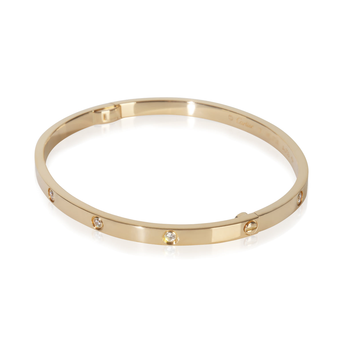Cartier Yellow Gold Diamond Small Model Love Bracelet sv