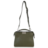 Fendi Olive Calfskin Leather Mini Peekaboo ISeeU Bag Handbag av