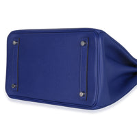 Hermès Bleu Electrique Epsom Birkin 30 PHW Handbag box