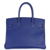 Hermès Bleu Electrique Epsom Birkin 30 PHW Handbag bv