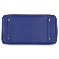 Hermès Bleu Electrique Epsom Birkin 30 PHW Handbag stamp