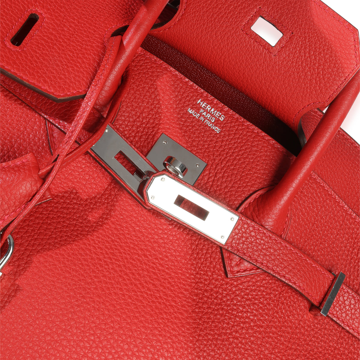 Hermès Rouge Casaque Togo Birkin 35 PHW Handbag av