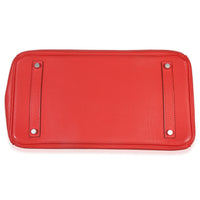 Hermès Rouge Casaque Togo Birkin 35 PHW Handbag stamp