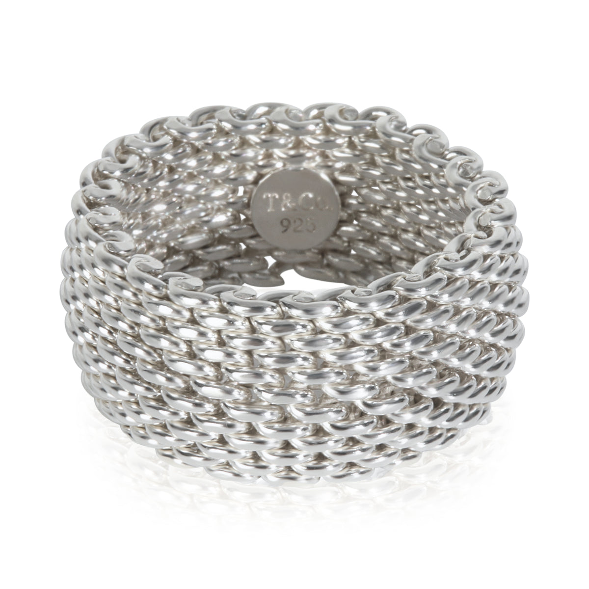 Tiffany & Co. Sterling Silver  Somerset Mesh Ring fv