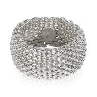 Tiffany & Co. Sterling Silver  Somerset Mesh Ring fv