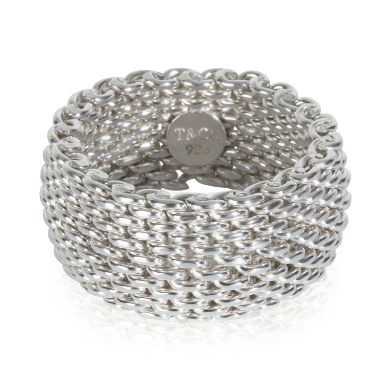 Tiffany & Co. Sterling Silver  Somerset Mesh Ring fv