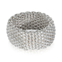 Tiffany & Co. Sterling Silver  Somerset Mesh Ring pv