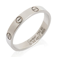 Cartier White Gold  Small Model Love Ring bv