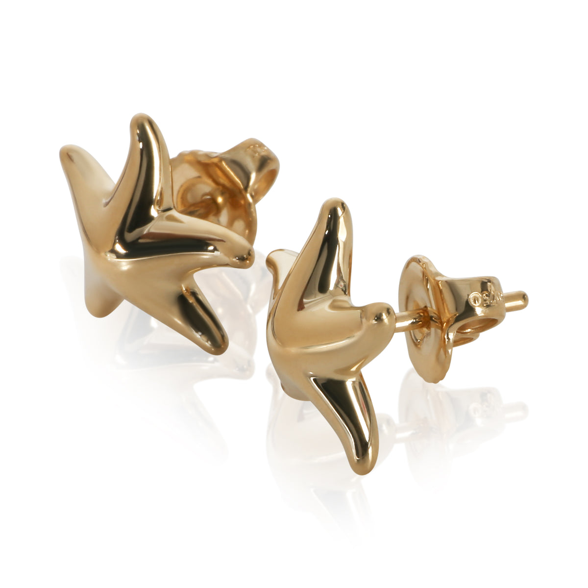 Tiffany & Co. Yellow Gold  Elsa Peretti Starfish Earrings sv