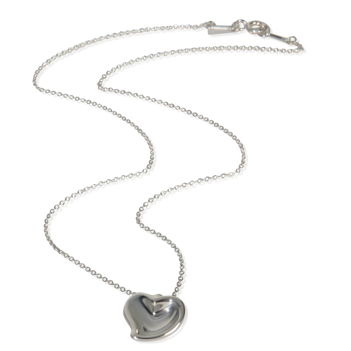 Tiffany & Co. Sterling Silver  Elsa Peretti Full Heart Pendant bv