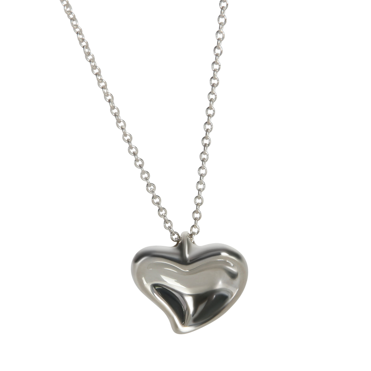 Tiffany & Co. Sterling Silver  Elsa Peretti Full Heart Pendant sv